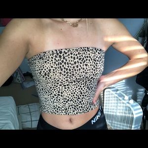 brandy melville cheetah tub top